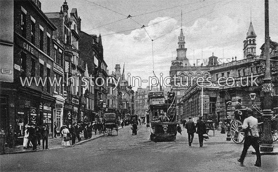 Ranelagh Street & Central Station, Liverpool. c.1908